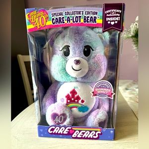 Care Bears A Lot Bear 40th Anniversary Plush Special Collector's Edition SHIMMER